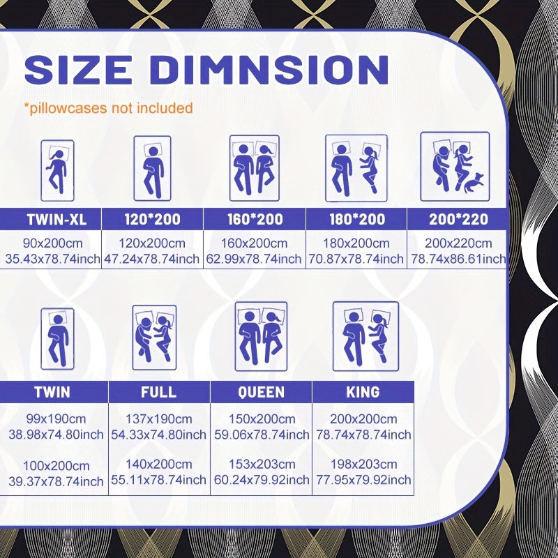 1 pc Simple Modern Style Cross Curve Pattern Printed Fleece Fitted Sheet - Bedroom Use Printed Bed Cover, Mattress Cover, Mattress Protector, Protective Cover, Bedding Accessories Do Not Include Pillowcase Can Be Sent as Gifts