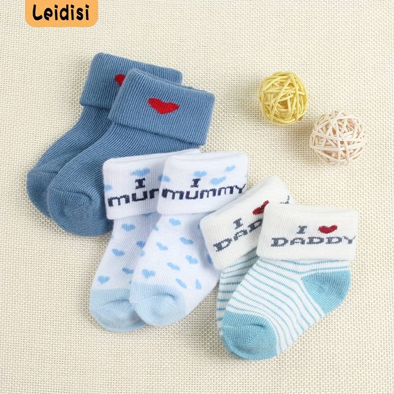 3 Pairs Of Socks For Boys Aged 0-3 Months