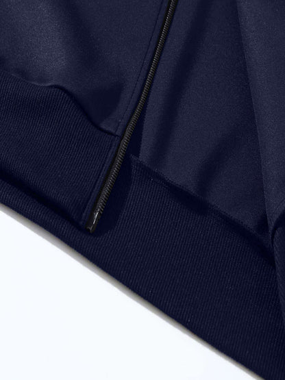 Men Navy Bomber Jacket