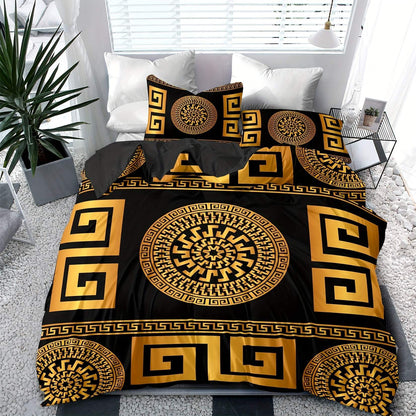 Retro Geometric Quilt Cover Set