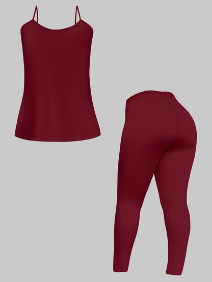 Plus Size Leopard Cardigan, Tank Top & Pants Set - Stretchy & Stylish