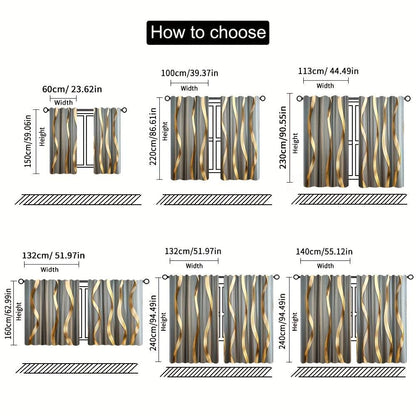 Minimalist Golden Curtains