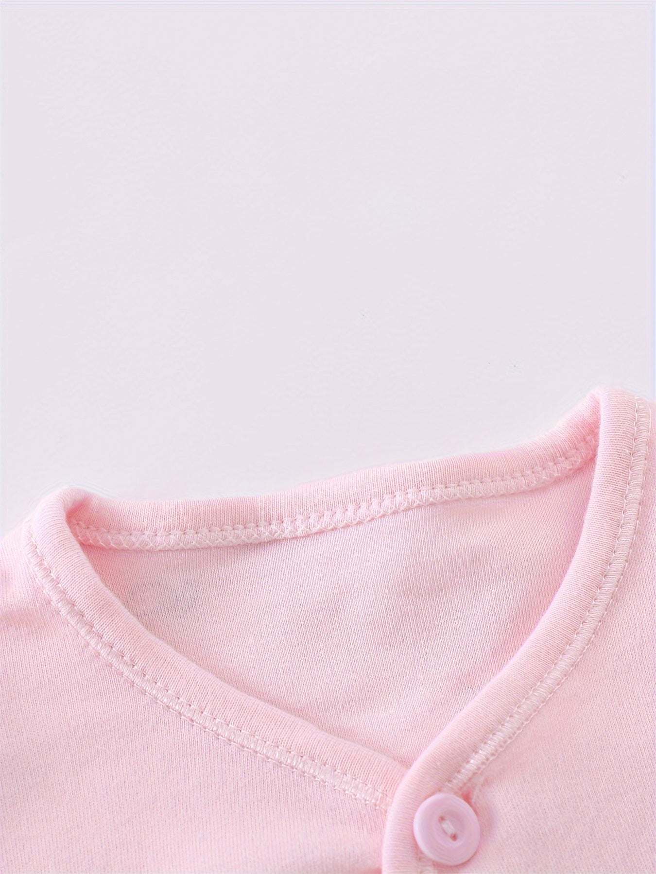 Girls Outfit Set -  7 pcs, Soft Cotton, All-Season,  Bear Themed