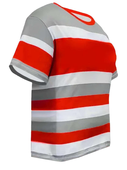 Womens Plus Size Striped T-Shirt 