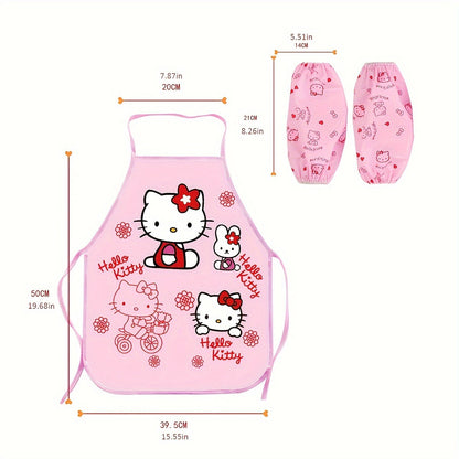 Hello Kitty Kids Apron - Sleeve Cover, Craft & Kitchen Apron, Polyester