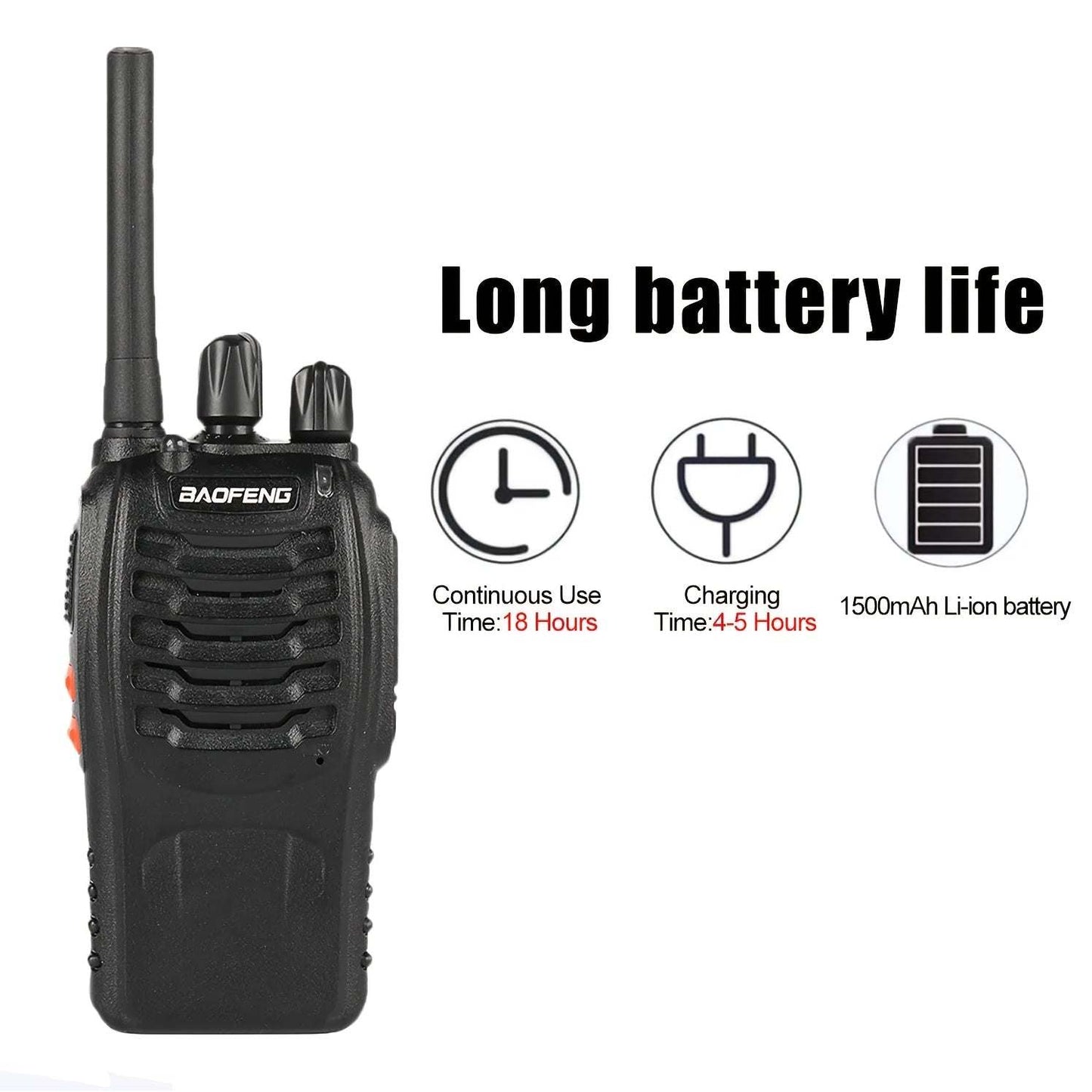 2 pcs Handheld Two-Way Radio for Adults - Ideal for Adventure