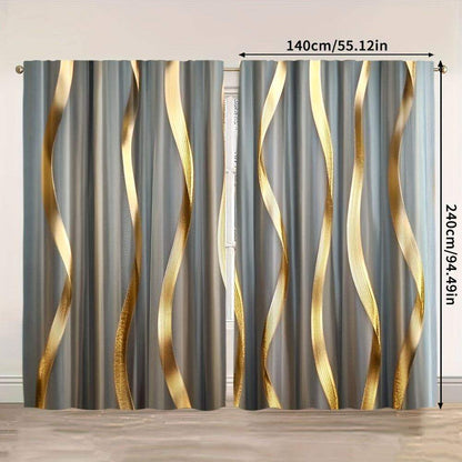 Minimalist Golden Curtains