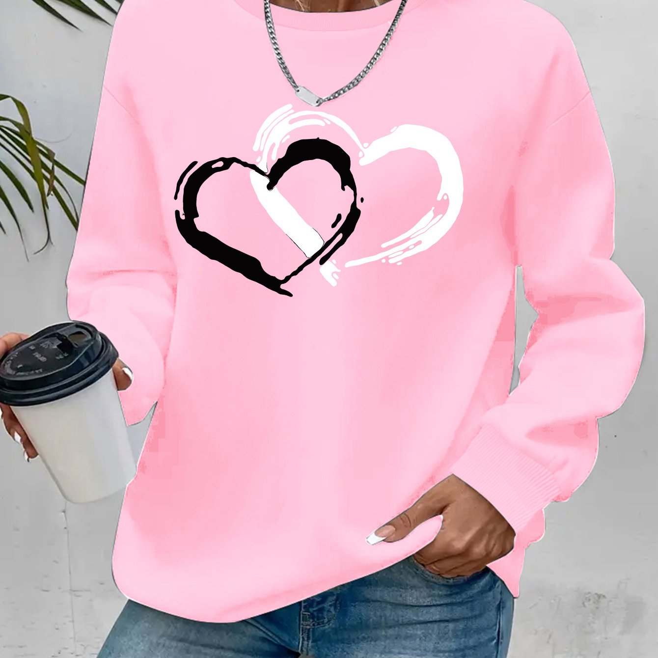 Women Round Neck Sweatshirt