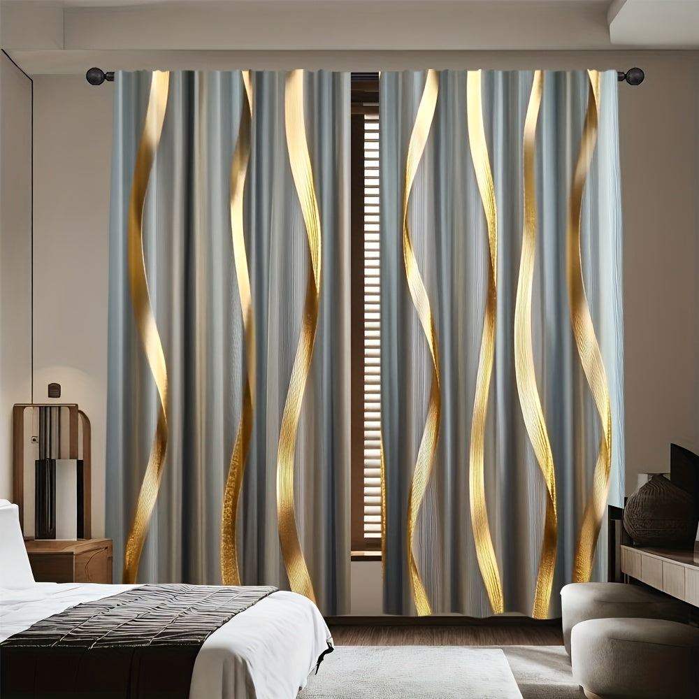 Minimalist Golden Curtains