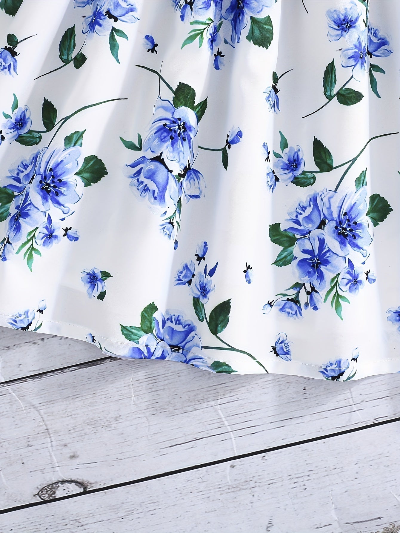 Girl Flower Print Vest Dress and Solid Jacket