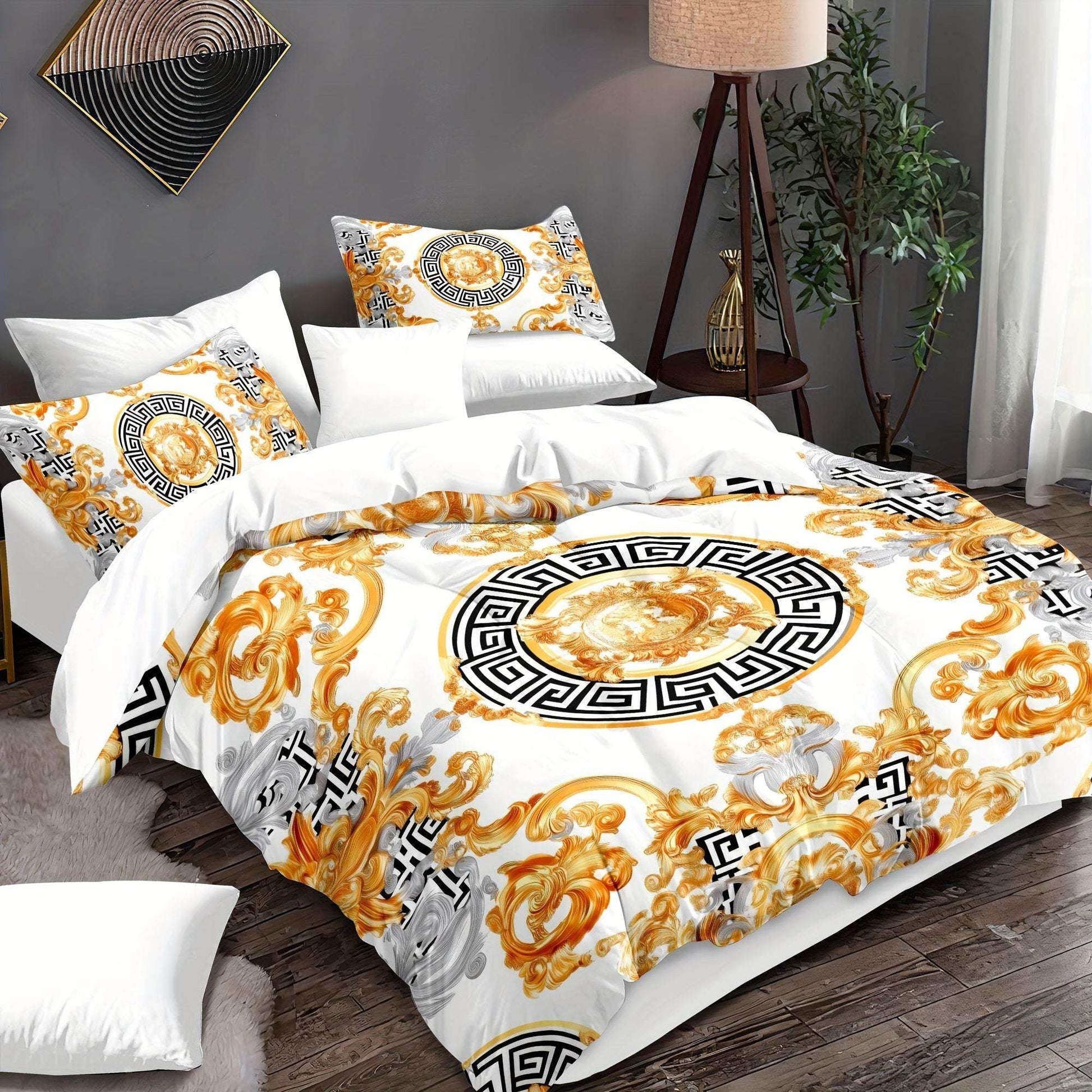 Platinum Chevron Quilt Cover