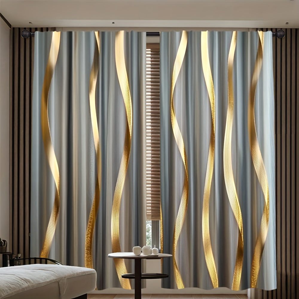 Minimalist Golden Curtains