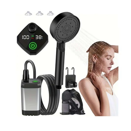 Electric Shower Pump - Portable, USB Rechargeable for Outdoor Use