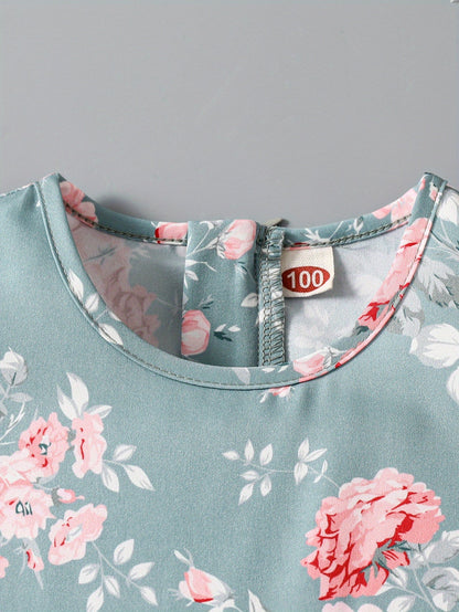 Girls Flutter Sleeve Jumpsuit