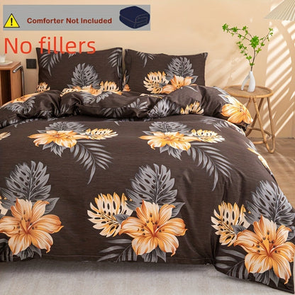  Tropical Floral Bedding Set 3 pcs