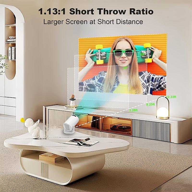 Mini Projector - Rotatable, USB, Built-in Speaker, Office Use