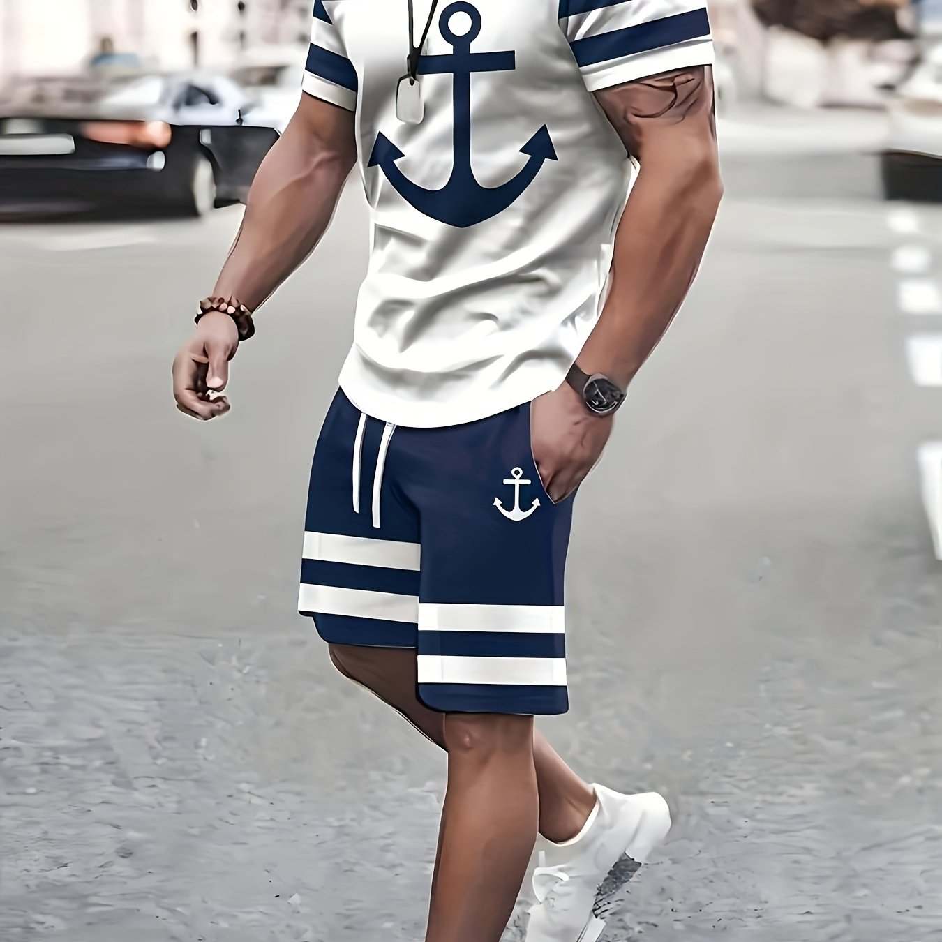 Mens Casual Anchor