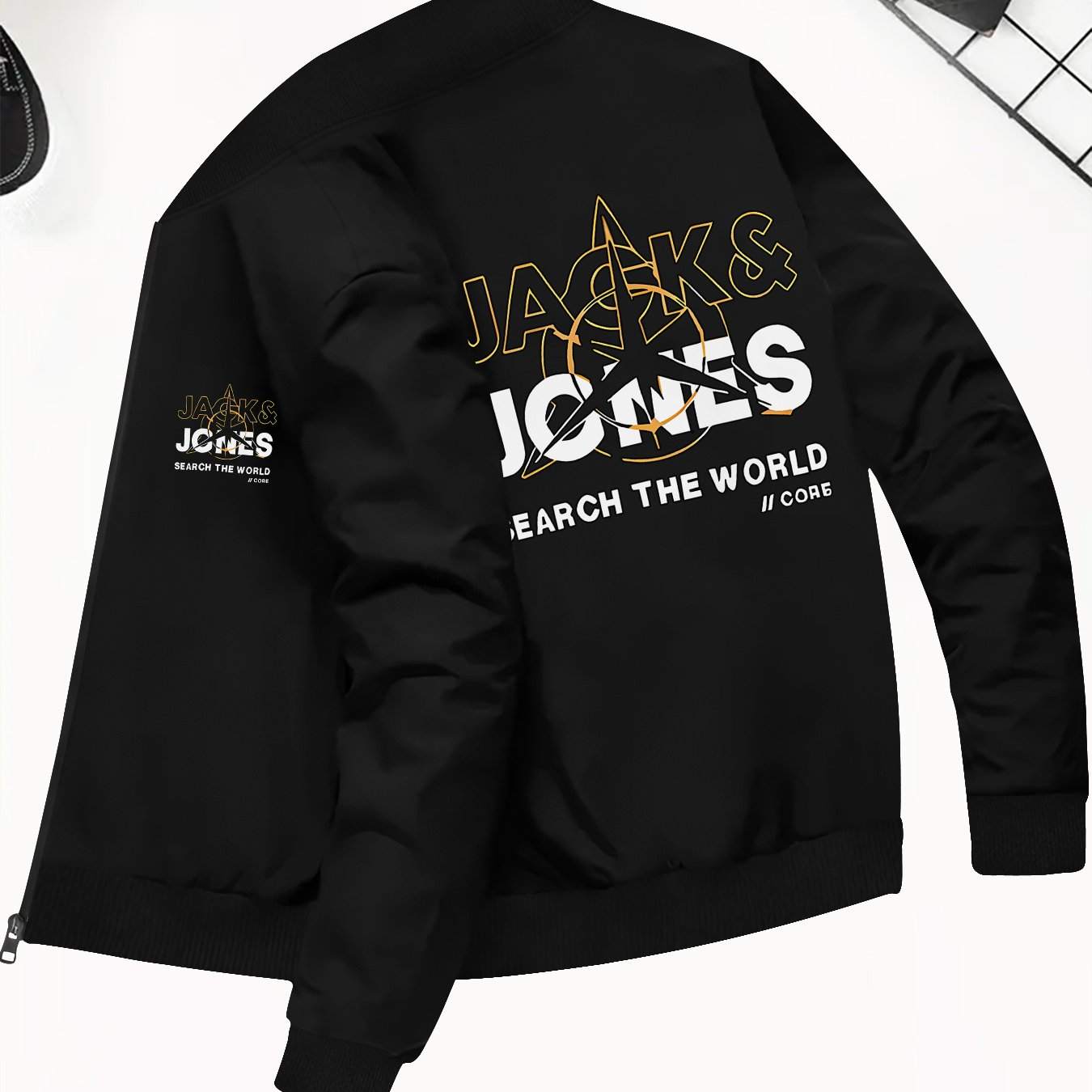 Men Navy Bomber Jacket