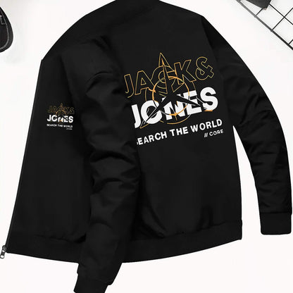 Men Navy Bomber Jacket