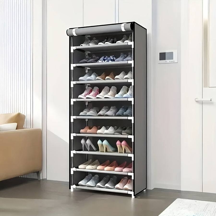 Layer Shoe Organizer - 6/8/10, Dustproof, Portable, Easy