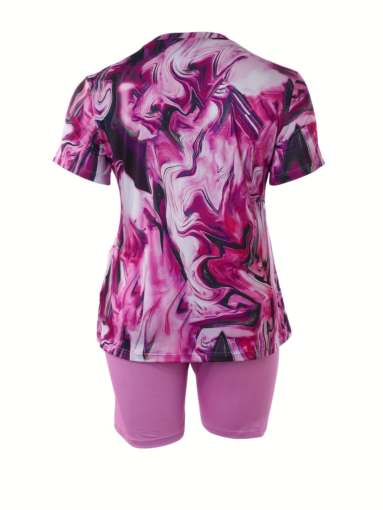 Fade Print Pocket Stitching Suit