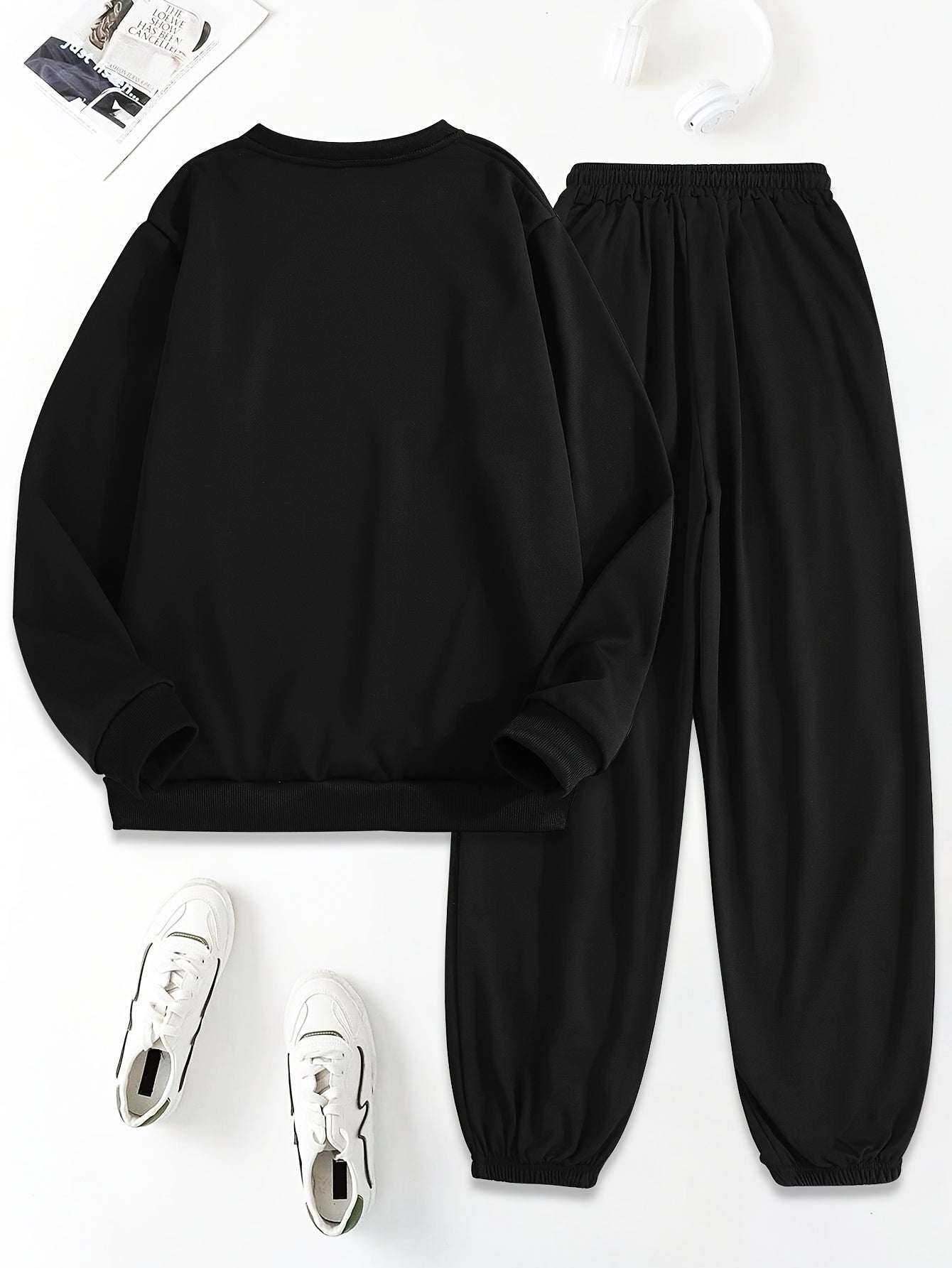 Women Cozy Heart Print Set