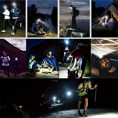 USB Charging Headlight - COB LED for Outdoor and Emergency Use