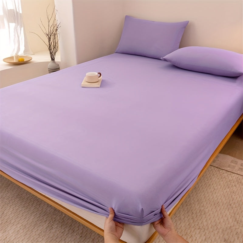 1pc A new Light Beige-friendly soft and comfortable fitted sheet suitable for bedroom mattress protection cover