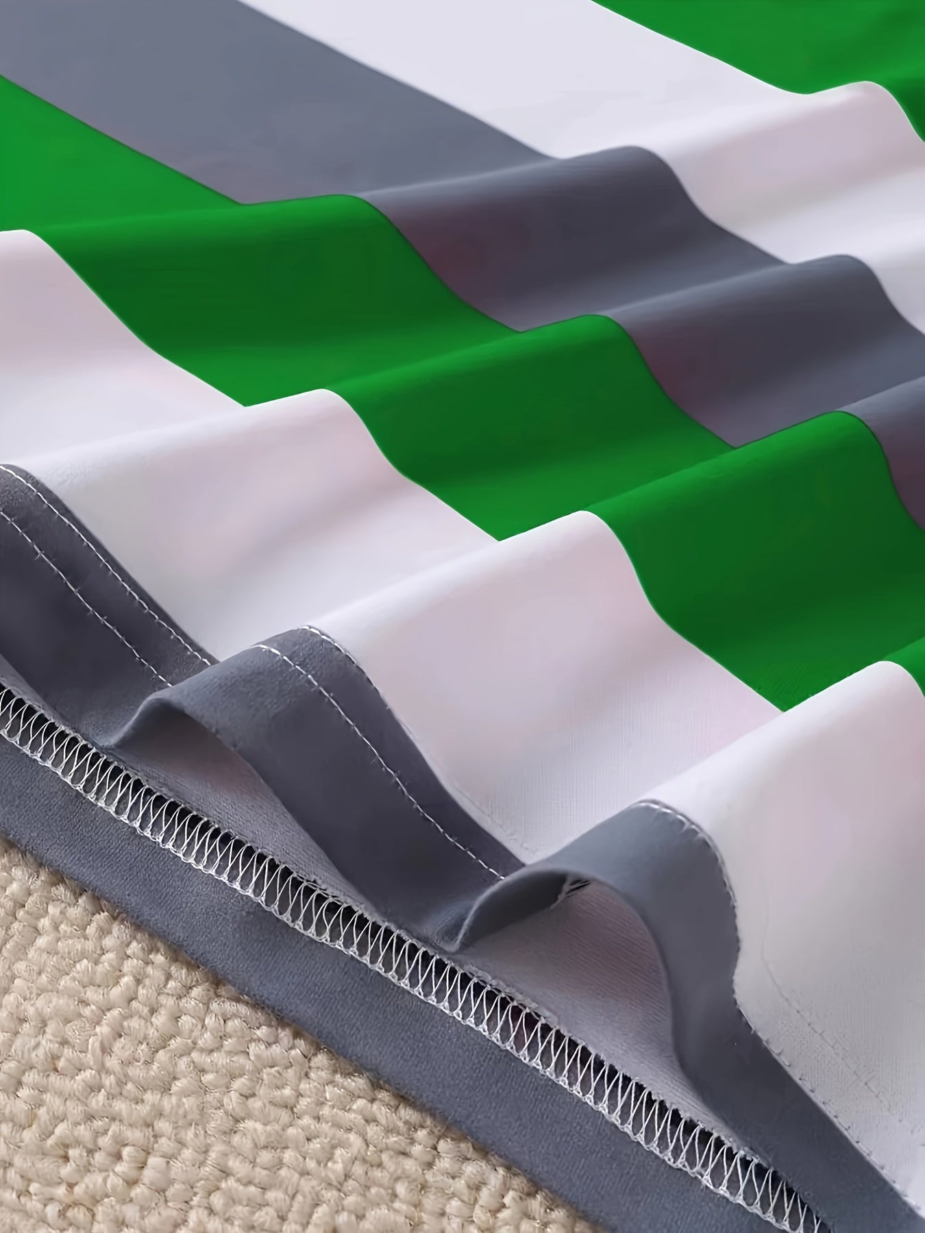 Fashion Striped Large Size T-shirt