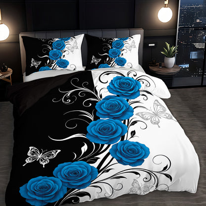 3pcs set (1 duvet cover, 2 pillowcases, no filling) - Polyester