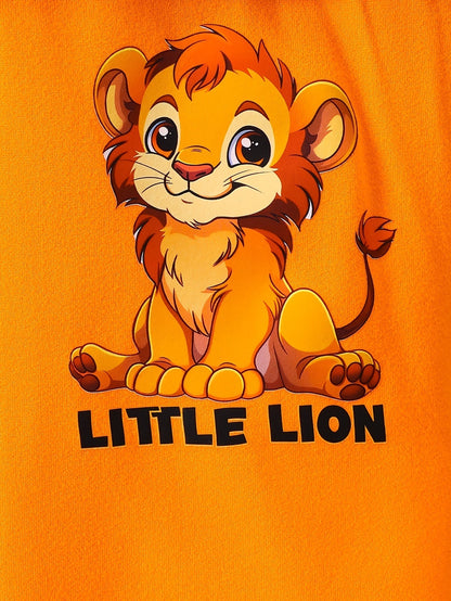 Boys Little Lion Print T-Shirt and Shorts Set