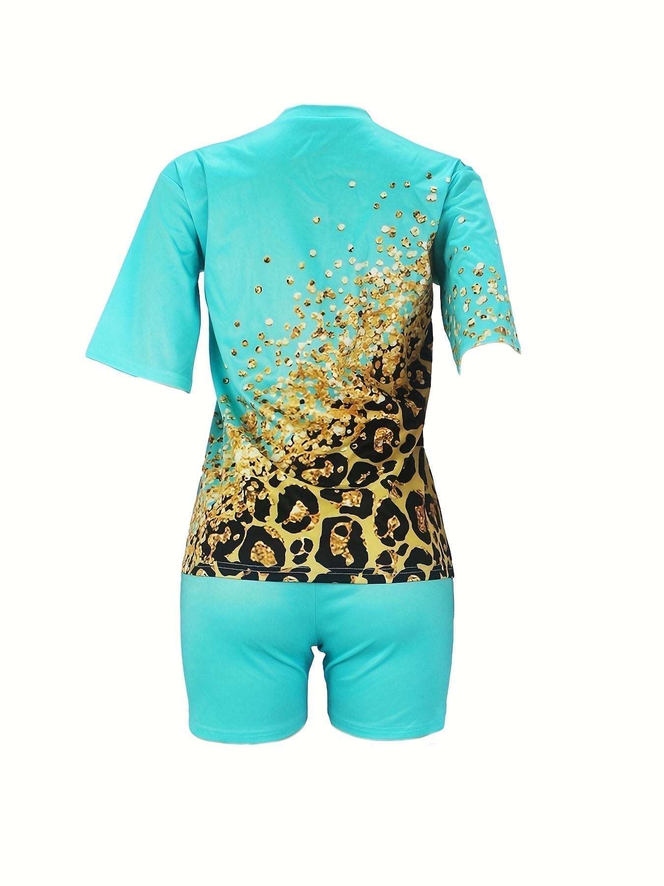 Patchwork Print Two-piece Set