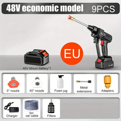 Cordless High Pressure Water Gun - Portable 30BAR Cleaner Tool