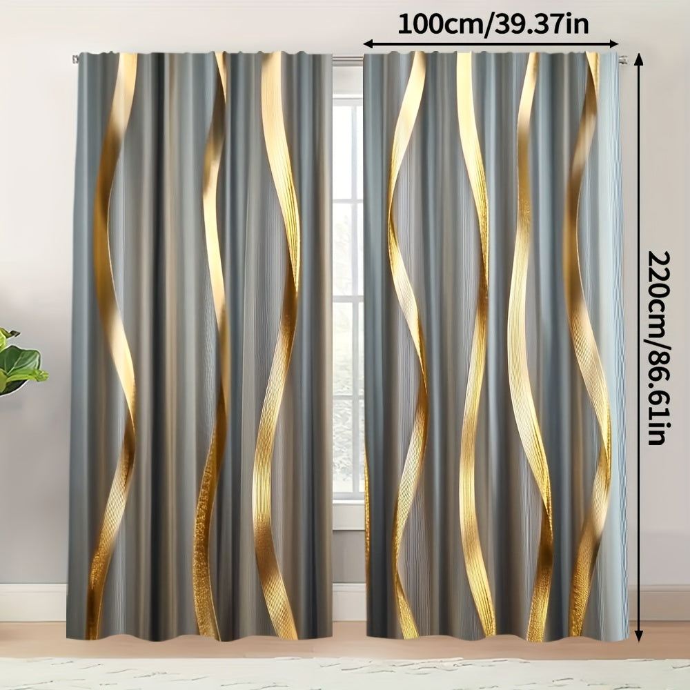 Minimalist Golden Curtains