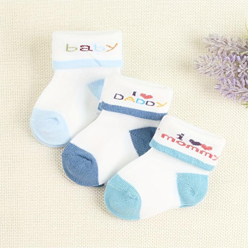 3 Pairs Of Socks For Boys Aged 0-3 Months