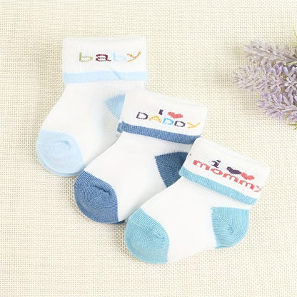 3 Pairs Of Socks For Boys Aged 0-3 Months