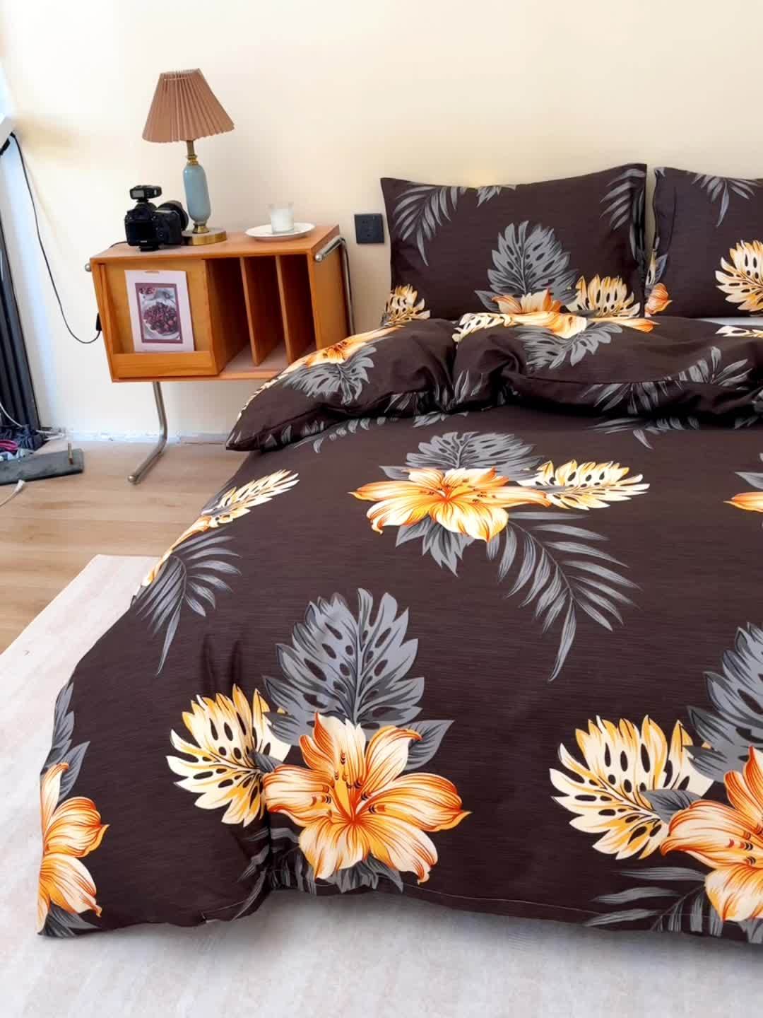 Tropical Floral Bedding Set 3 pcs