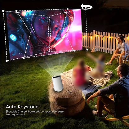 Mini Projector - Rotatable, USB, Built-in Speaker, Office Use
