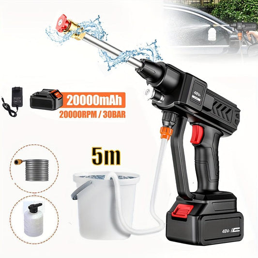 Cordless High Pressure Water Gun - Portable 30BAR Cleaner Tool