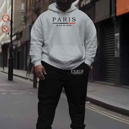 Men Trendy Hoodie Set 