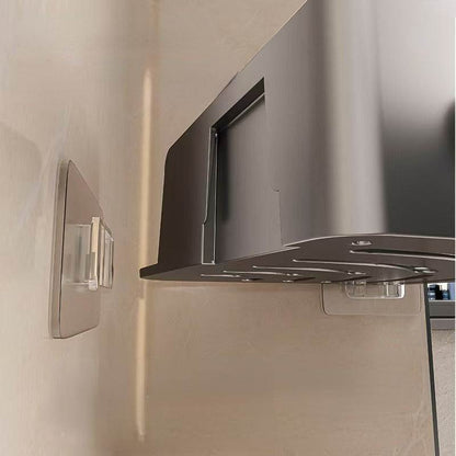 2 pcs Modern No-Drill Corner Shelves - Durable ABS Storage Racks