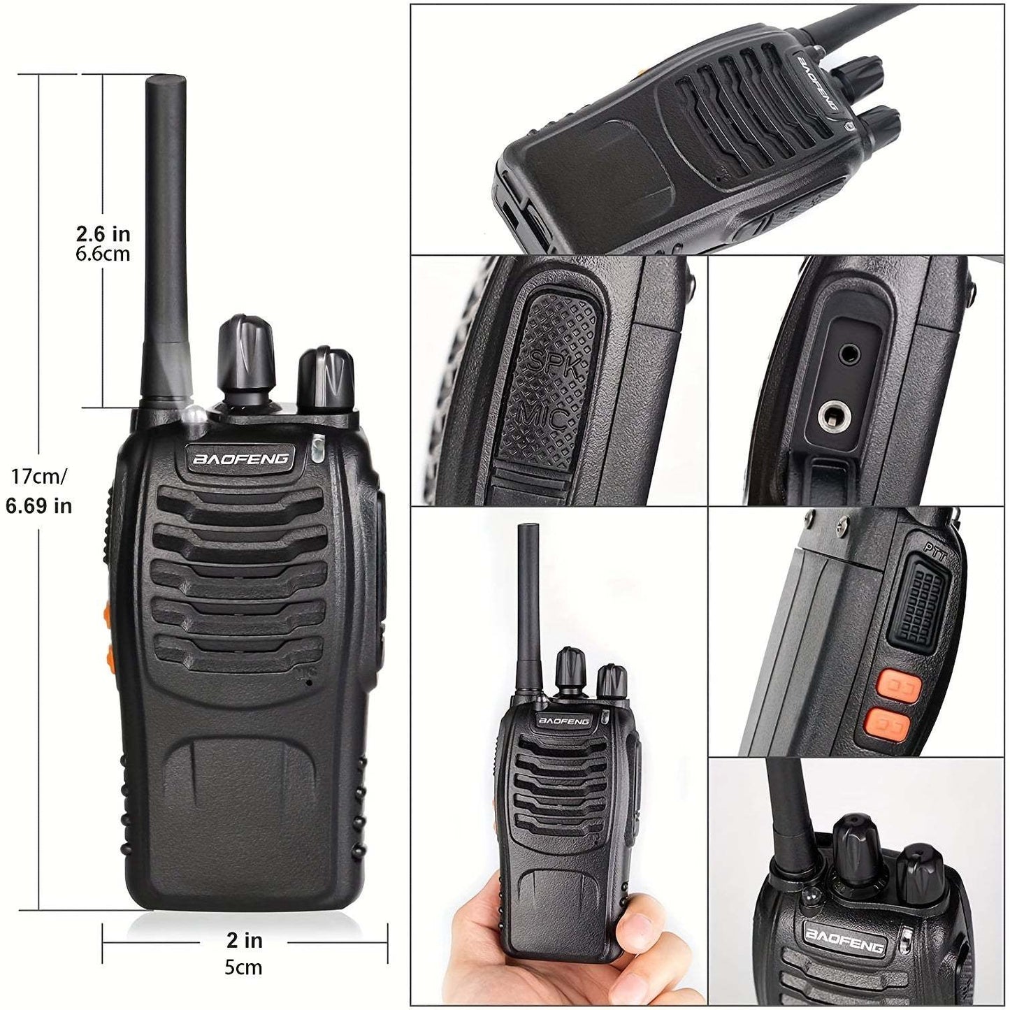 2 pcs Handheld Two-Way Radio for Adults - Ideal for Adventure