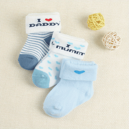 3 pairs of socks for boys aged 0-3 months