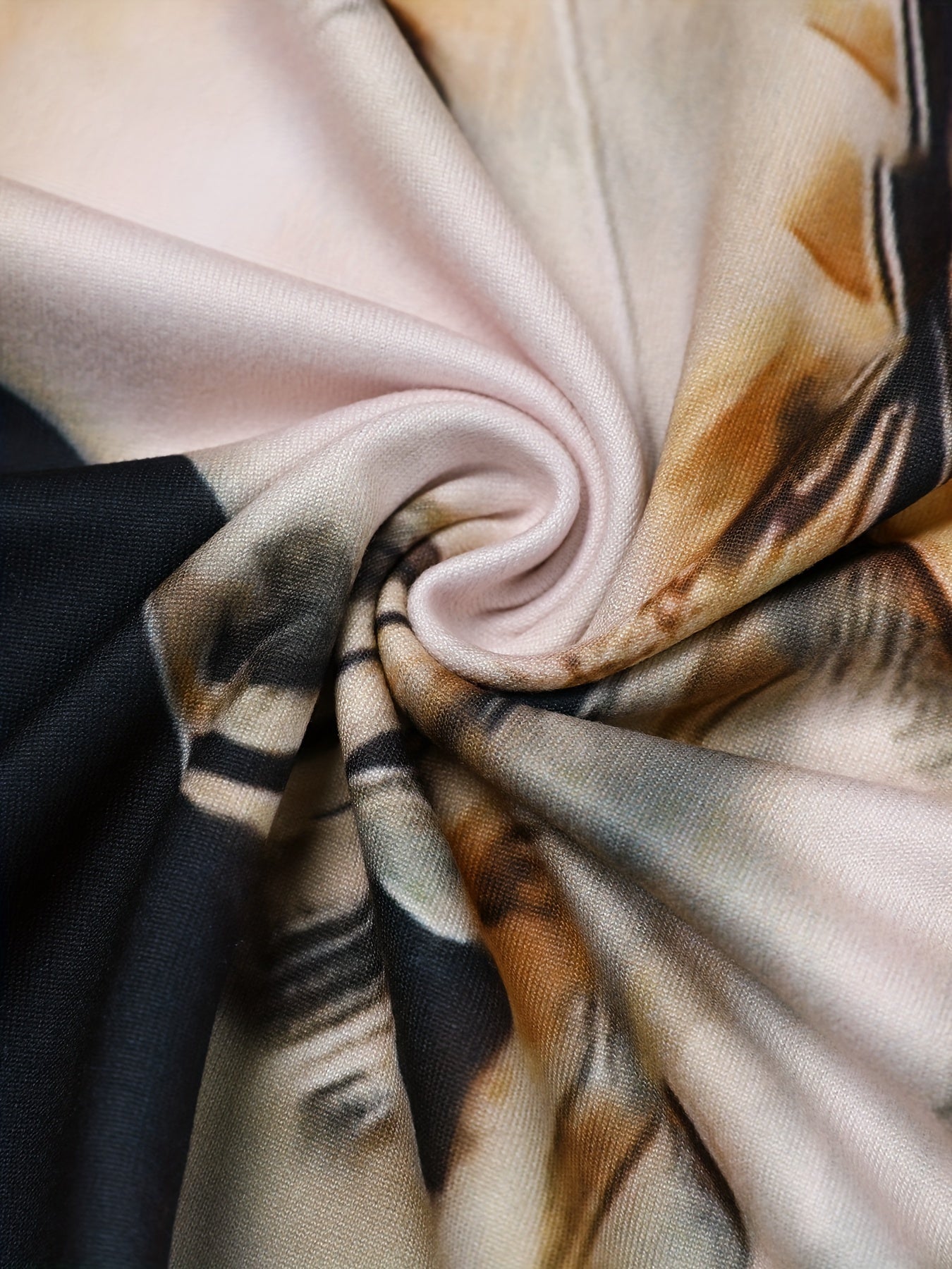 Fade Print Pocket Stitching Suit