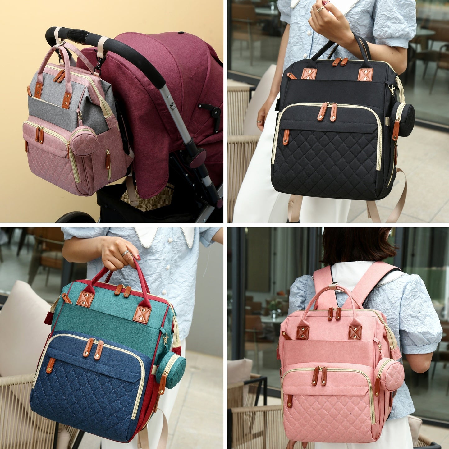 Lamroro Diaper Backpack with Changing Station