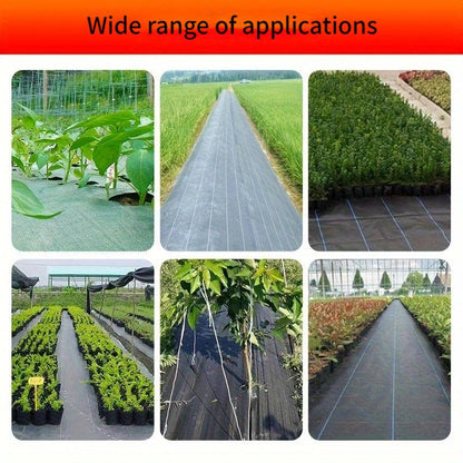 Heavy-Duty Black Garden Fabric - Weed Barrier & Ground Cover