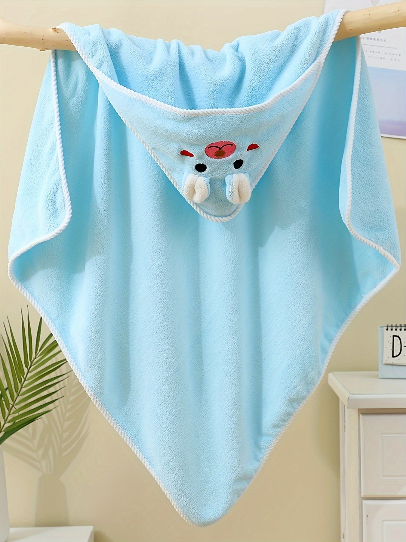 Animal Hooded Baby Bathrobe - Soft & Absorbent for Bath,100% Polyester