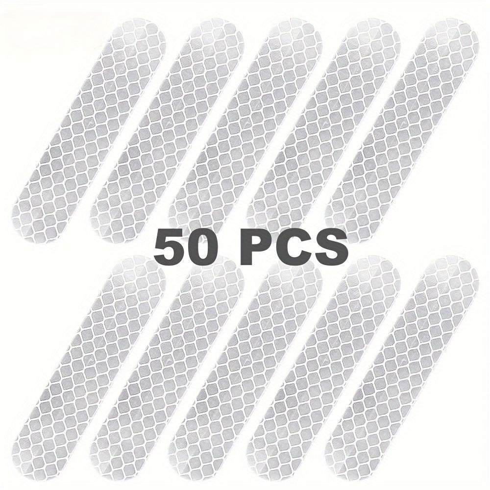 High Visibility Reflective - Waterproof Safety Stickers, 50 pcs