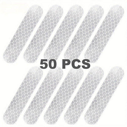 High Visibility Reflective - Waterproof Safety Stickers, 50 pcs