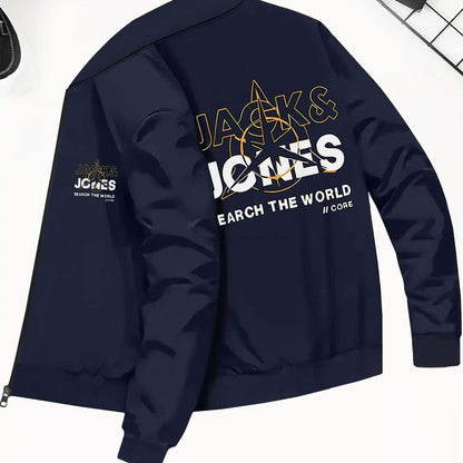 Men Navy Bomber Jacket